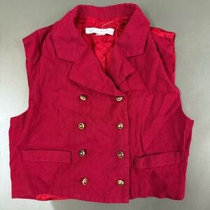 3/$10 🛒🛍️ The Limited Red Double-Breasted Vest - Size XS/S